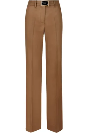 Dolce & Gabbana Straight Trousers, female, , Size: XS Camel Straight Leg Trousers