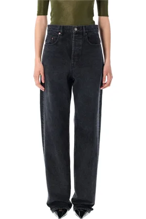 Saint Laurent Straight Jeans, female, , Size: W27 Carrot-Fit Jeans Bermuda