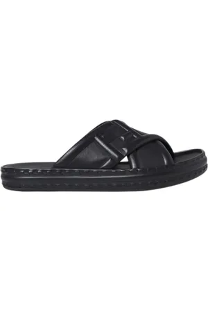 Fendi Sliders, male, , Size: 7 US FF Logo-Embossed Slide Sandals