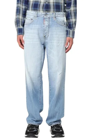 Dsquared2 Straight Jeans, male, , Size: M Light Relaxed Fit Jeans