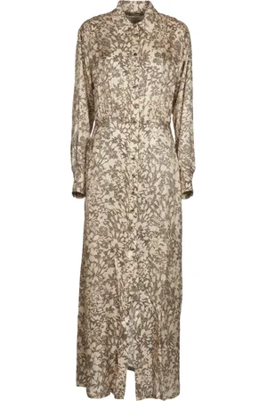 Golden Goose Shirt Dresses, female, , Size: M Safari Floral Shirt Dress