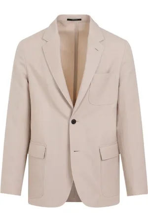 Dunhill Blazers, male, , Size: L Brown Wool Convertible Jacket