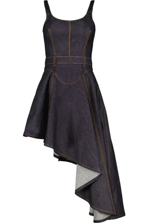 Alexander McQueen Midi Dresses, female, , Size: XS Denim Dress for Women