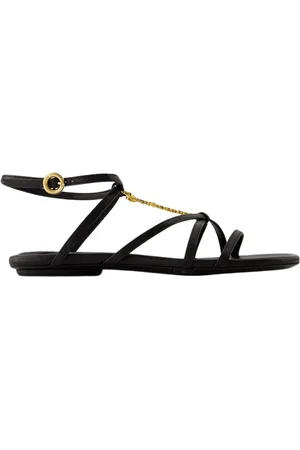 Jacquemus Flat Sandals, female, , Size: 7 US Leather Sandals