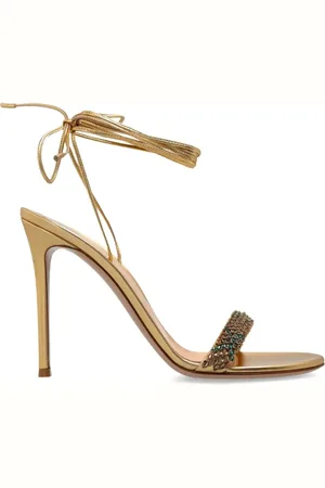Gianvito Rossi High Heel Sandals, female, , Size: 9 US Gold Leather Women