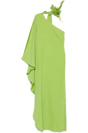 ‎Taller Marmo‎ Maxi Dresses, female, , Size: L Floral Appliqué Long Sleeve Dress