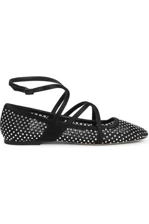 Jimmy Choo Ballerinas, female, , Size: 8 US Ballerinas Elegant Strass Mesh