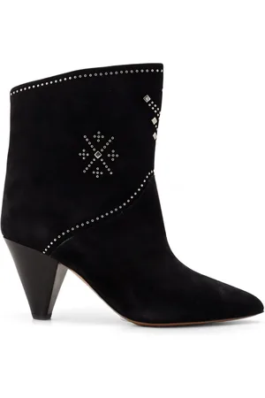 Isabel Marant Heeled Boots, female, , Size: 8 US Suede Cone Heel Boots