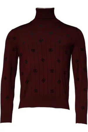 Dolce & Gabbana Turtlenecks, male, , Size: M DG Logo Turtleneck Sweater Knitwear