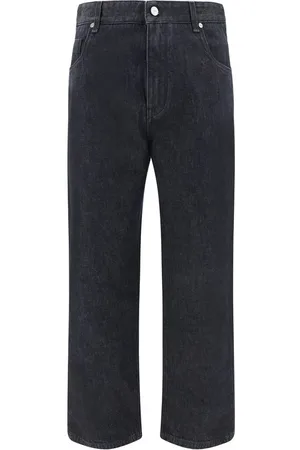 Fendi Straight Jeans, male, , Size: W32 Classic Straight Jeans with Brand Accent