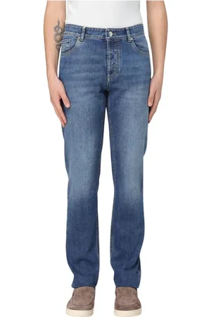 Brunello Cucinelli Slim-fit Jeans, male, , Size: 3XL Straight Leg Jeans for Men
