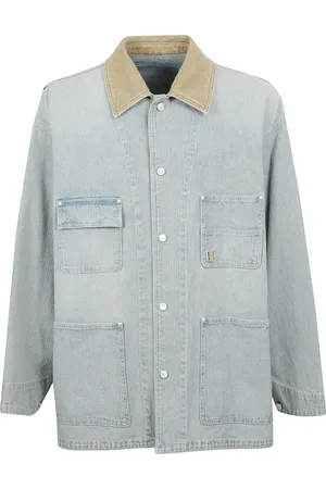 WOOYOUNGMI Light Jackets, male, , Size: L Rib Denim Jacket