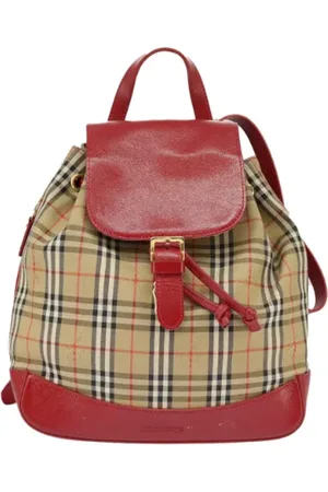 Burberry Pre-owned Backpacks, female, , Size: ONE SIZE Pre-owned Canvas backpacks