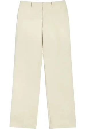 Jil Sander Straight Trousers, male, , Size: M Classic Cotton Trousers