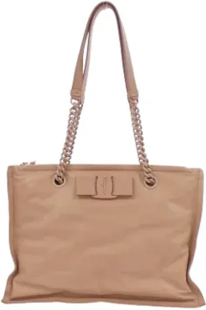 Salvatore Ferragamo Pre-owned Tote Bags, female, , Size: ONE SIZE Pre-owned Leather shoulder-bags
