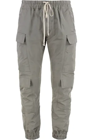 Rick Owens Slim-fit Trousers, male, , Size: S Cargo Pants with Multiple Pockets