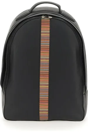 Paul Smith Backpacks, male, , Size: ONE SIZE Signature Stripe Leather Backpack