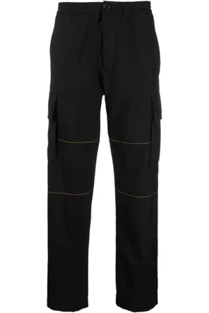 Marni Slim-fit Trousers, male, , Size: M Cargo Trousers with Orange Stitching