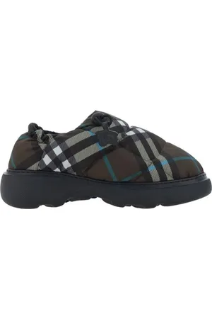 Burberry Flats, female, , Size: 10 US Quilted Check Slip-On Flat Shoes