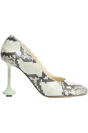 Loewe Pumps, female, , Size: 5 US Green Pumps Elegant Stiletto Slip-On