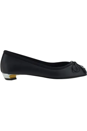 Alexander McQueen Ballerinas, female, , Size: 6 US Leather Ballerinas with Block Heel