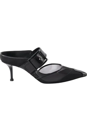 Alexander McQueen Heeled Mules, female, , Size: 7 1/2 US Punk Buckle Mules