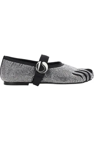 COPERNI Ballerinas, female, , Size: 7 US Crystal-Embellished Ballerina Belt Flat Shoes
