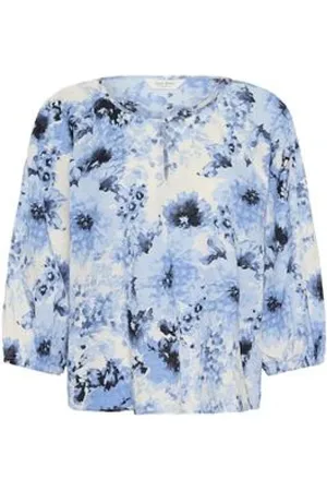 Part Two Blouses, female, , Size: M Marina Scattered Flower Shirt