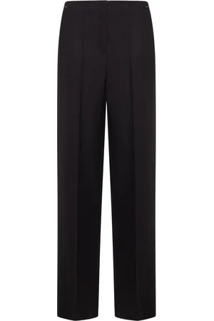 Fendi Straight Trousers, female, , Size: XS Grain de Poudre Trousers
