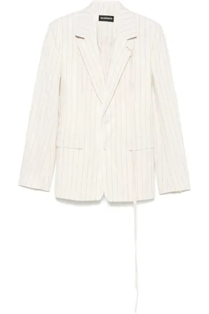 ANN DEMEULEMEESTER Blazers, male, , Size: L Buttoned Jacket with Pockets