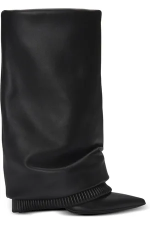 Balmain High Boots, female, , Size: 7 US Calfskin trouser boots
