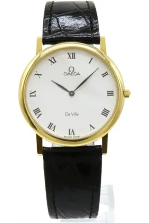 Omega Pre-owned Watches, male, , Size: ONE SIZE Pre-owned Leather watches