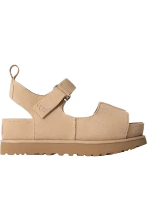 UGG Flat Sandals, female, , Size: 11 US Goldenstar Sandals Comfortable Suede Sand