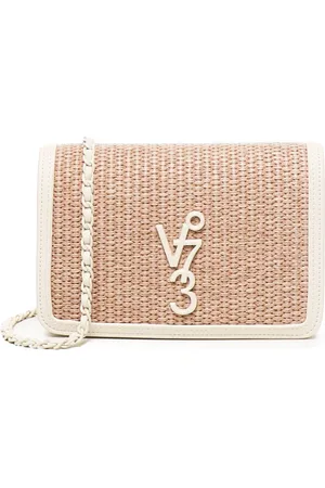 V°73 Cross Body Bags, female, , Size: ONE SIZE White Shoulder Bag with Leather Strap