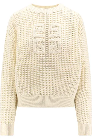 Givenchy Round-neck Knitwear, female, , Size: M Ribbed Long Sleeve Sweater