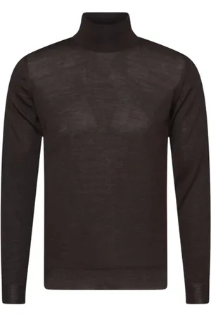 Oscar Jacobson Turtlenecks, male, , Size: XL Merino Wool Rollneck Sweater
