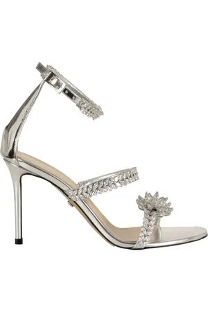Mach & Mach High Heel Sandals, female, , Size: 10 US Silver Leather Composition Stylish Product