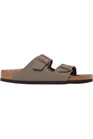 Birkenstock Sliders, male, , Size: 7 US Black TwoStrap Sandals