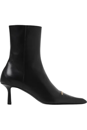 Alexander Wang Heeled Boots, female, , Size: 8 1/2 US Leather Chain Ankle Boots
