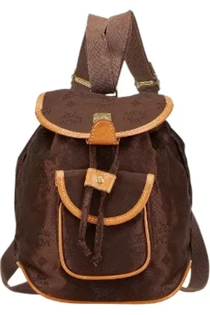 MCM Pre-owned Backpacks, female, , Size: ONE SIZE Pre-owned Canvas backpacks
