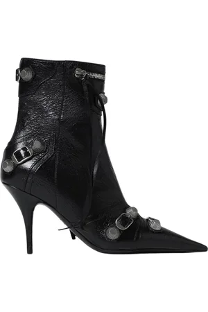 Balenciaga Heeled Boots, female, , Size: 7 US Pointy Toe Buckle Ankle Boots