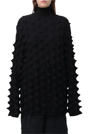 AMBUSH Turtlenecks, female, , Size: S Textured Knit Sweater