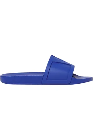 VALENTINO GARAVANI Sliders, male, , Size: 11 US Gnawed Slide Sandals Casual