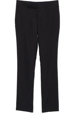 Paul Smith Straight Trousers, male, , Size: W34 Trousers with Concealed Fastening