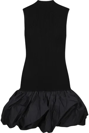 ROTATE Short Dresses, female, , Size: L Balloon Mini Dress with Turtleneck