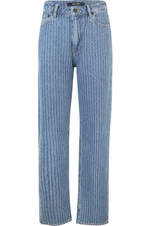 Daily paper Straight Jeans, female, , Size: S Structured Denim Trousers