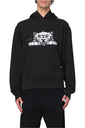Kenzo Hoodies, male, , Size: L Cozy Tiger Fleece Sweater