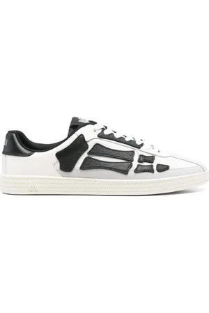 AMIRI Sneakers, male, , Size: 13 US White Lace-Up Sneaker with Padded Ankle