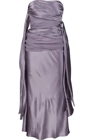 CHRISTOPHER ESBER Party Dresses, female, , Size: XS Mauve Knotted Midi Dress