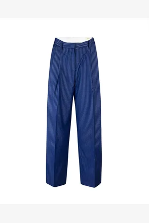 A PAPER KID Wide Trousers, female, , Size: 2XS Wool Trousers with Front Pleats